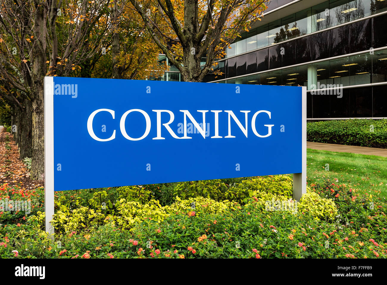 Corning Inc. Siège, Steuben County, New York, USA Banque D'Images