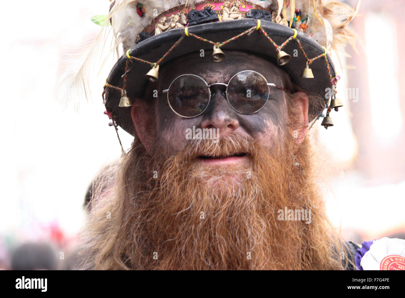 Homme de caractère à Rochester Sweeps Festival et défilé, Kent Banque D'Images