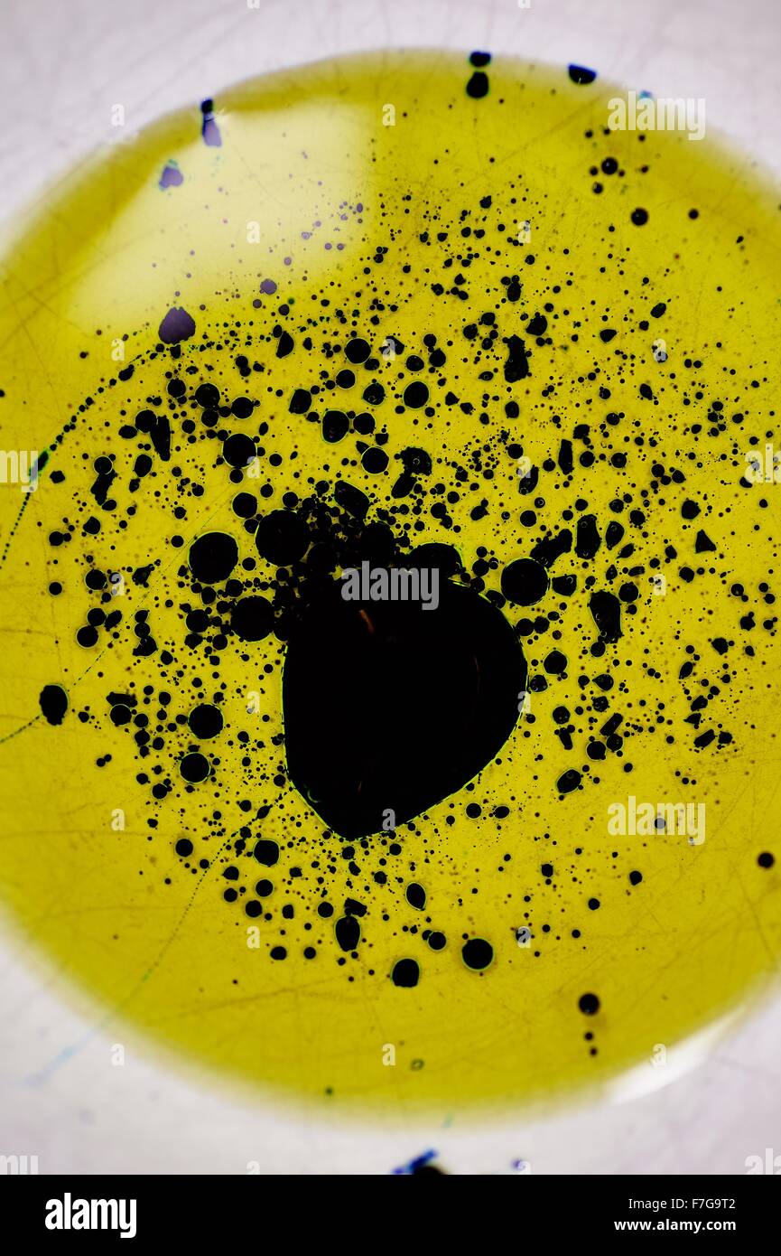 Un studio photo de colorant alimentaire dans l'huile Photo Stock - Alamy