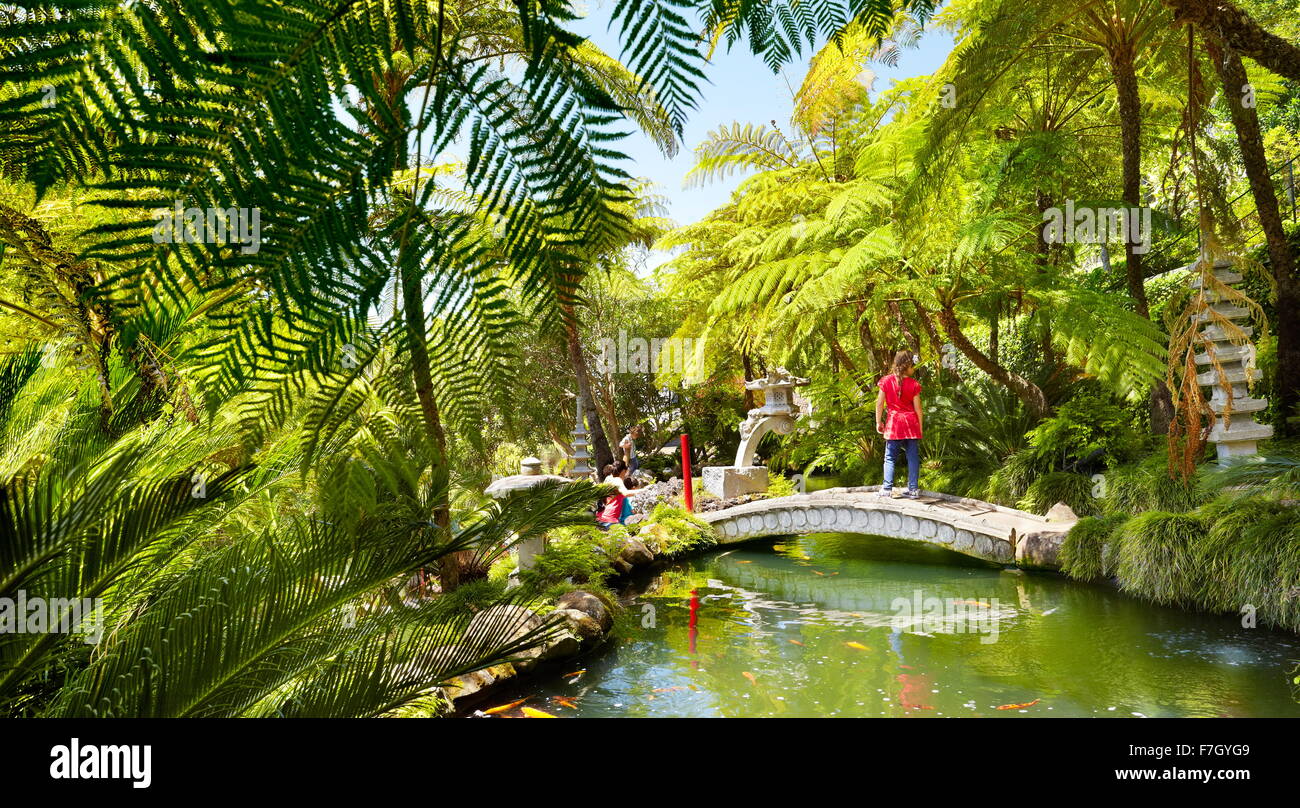 Tropical Garden (jardin japonais) - Monte, Funchal, Madère, Portugal Banque D'Images