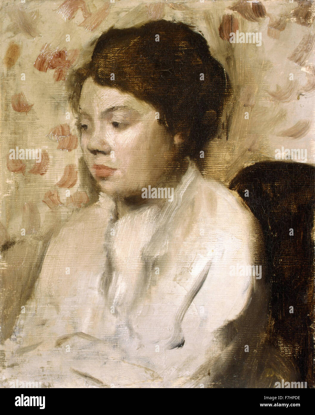 Edgar Degas - Portrait of a young woman Banque D'Images