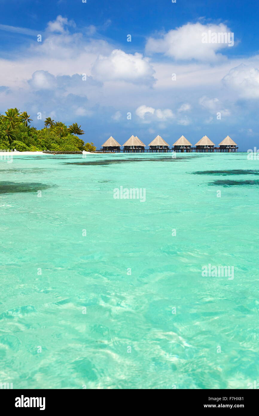 L'île des Maldives, Ari Atoll Banque D'Images