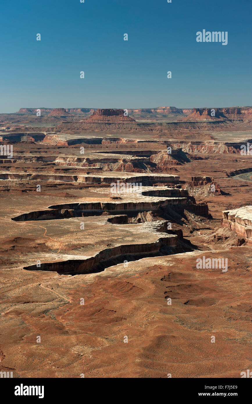 Vue panoramique de Canyonlands National Park dans l'Utah, USA Banque D'Images