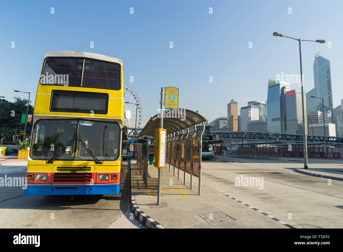 La gare routière de Sheung Wan Banque D'Images