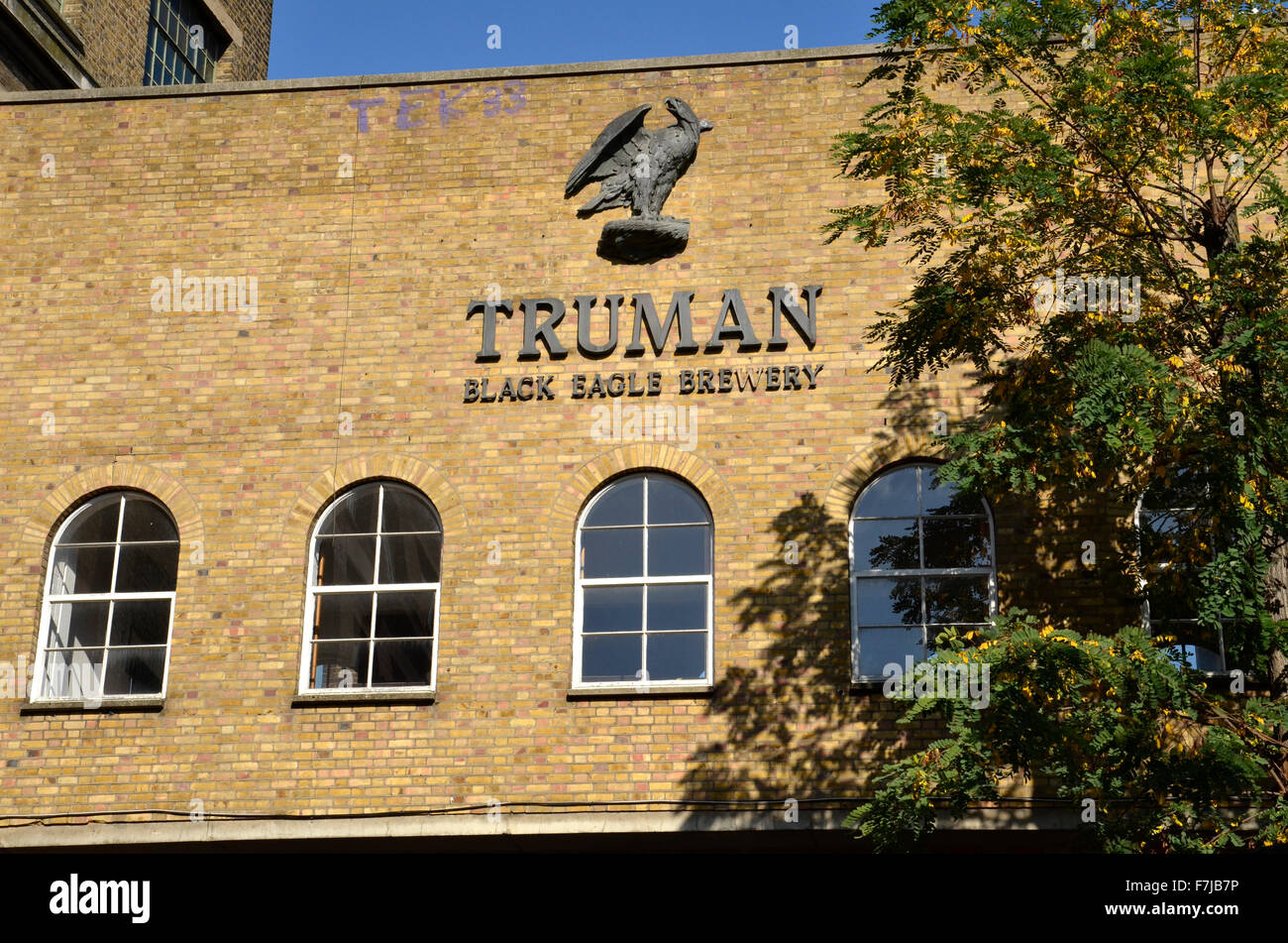 Old Truman Brewery Brick Lane, Londres E1 Banque D'Images