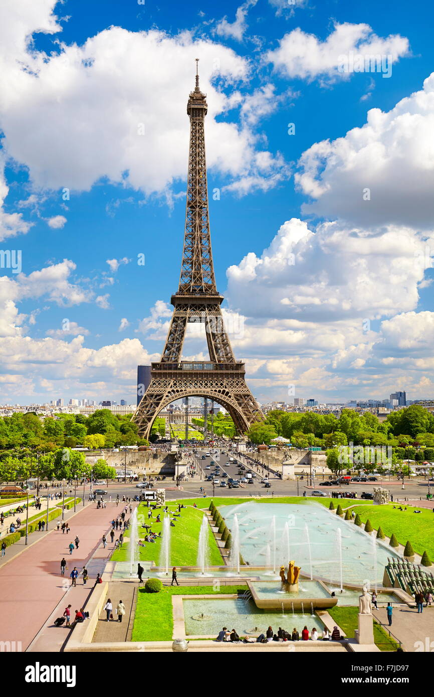 La Tour Eiffel, Paris, France Banque D'Images