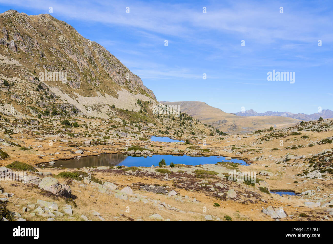 Solana lacs dans le circuit du Lac, Pessons Andorre Banque D'Images