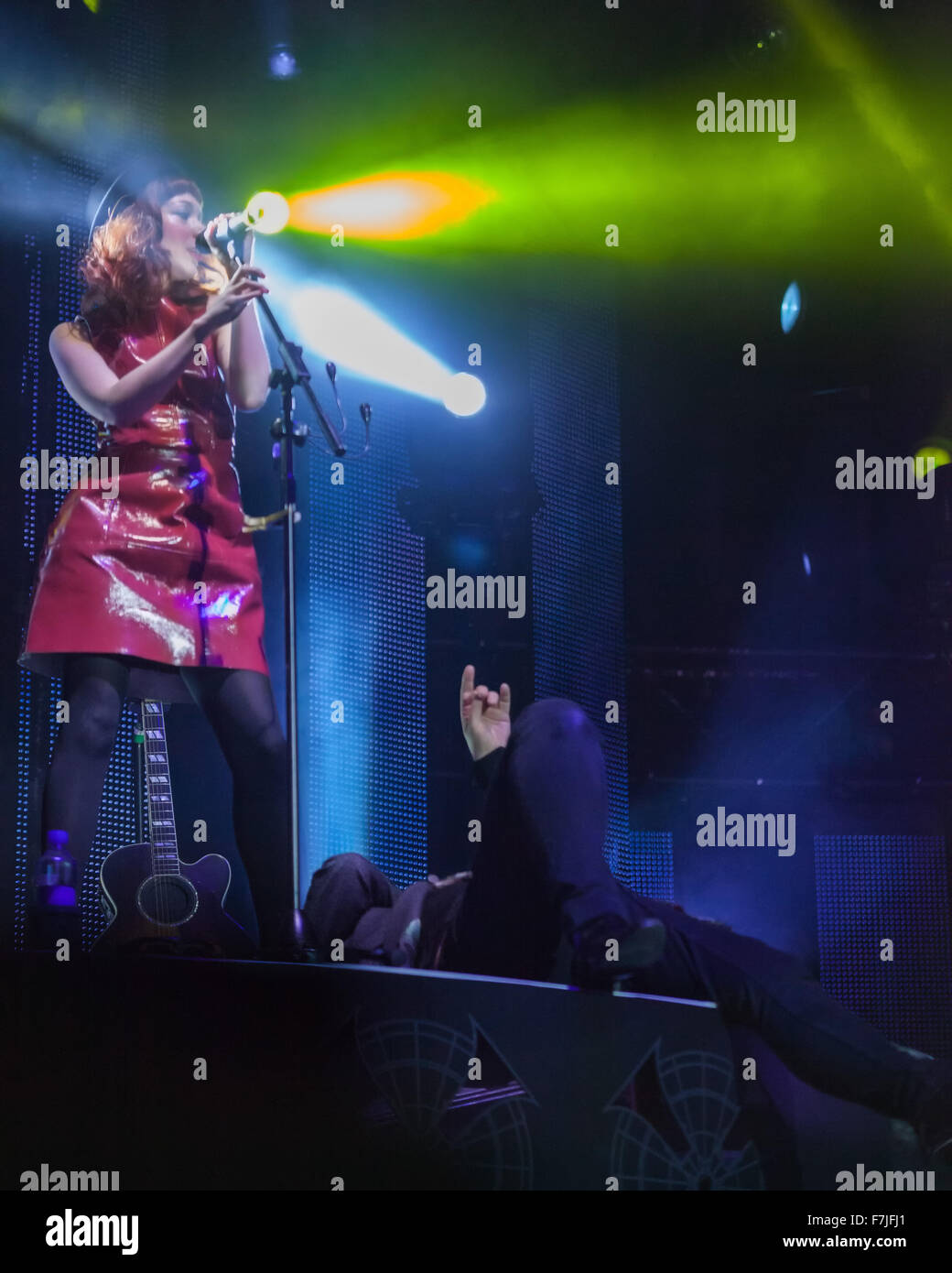 Dublin, Irlande, Simple Minds live à l'Arena 3,Dublin le 29 novembre 2015 à Dublin, Irlande Banque D'Images