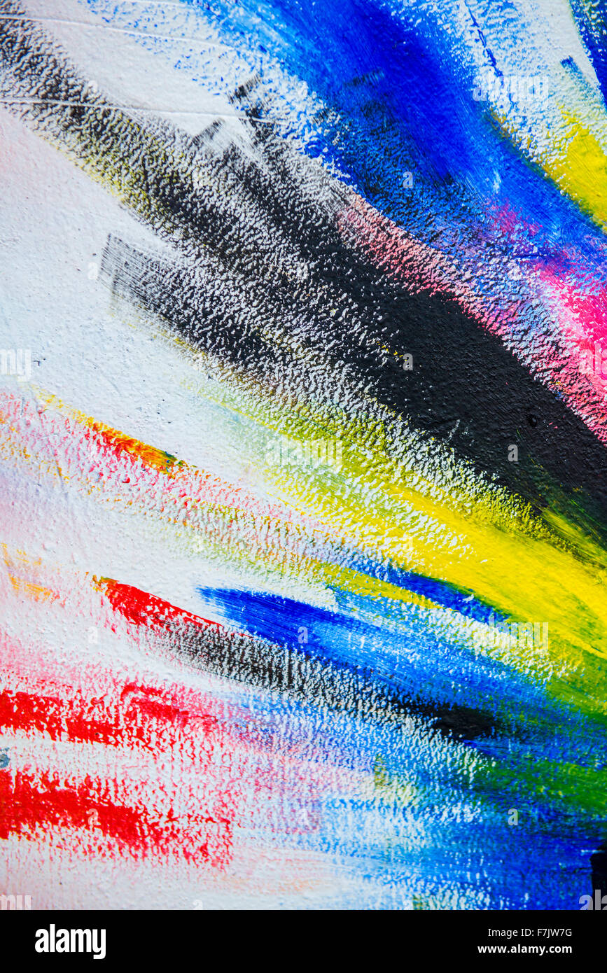 Détail d'un graffiti sur un mur Banque D'Images