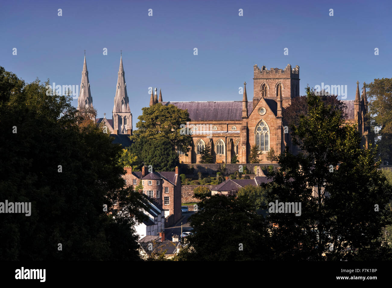 Les Cathédrales de St Patrick à Armagh City, Irlande du Nord Banque D'Images