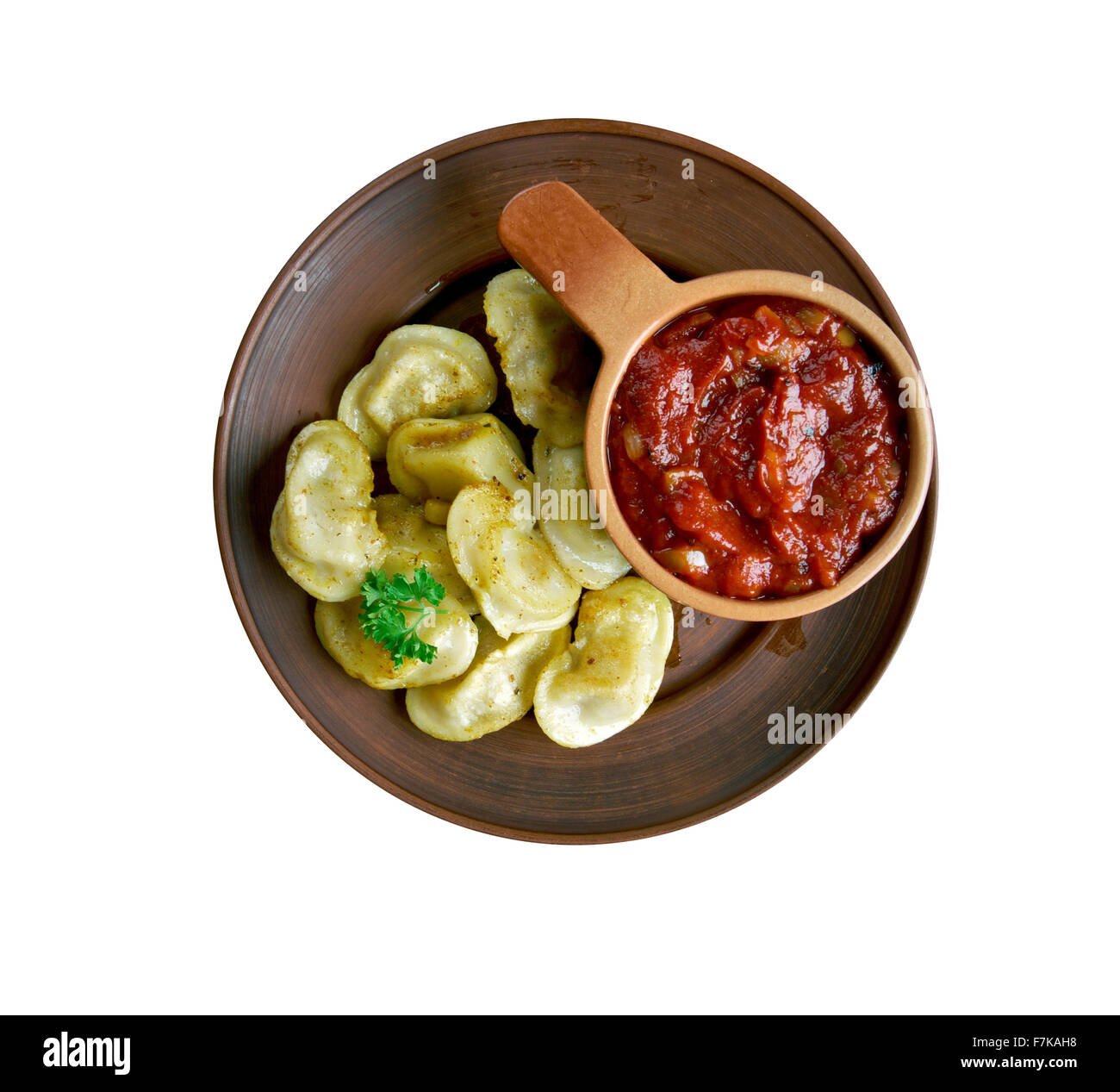 Raviolis grillés - raviolis frits panés.cuisine italo-américaine Banque D'Images