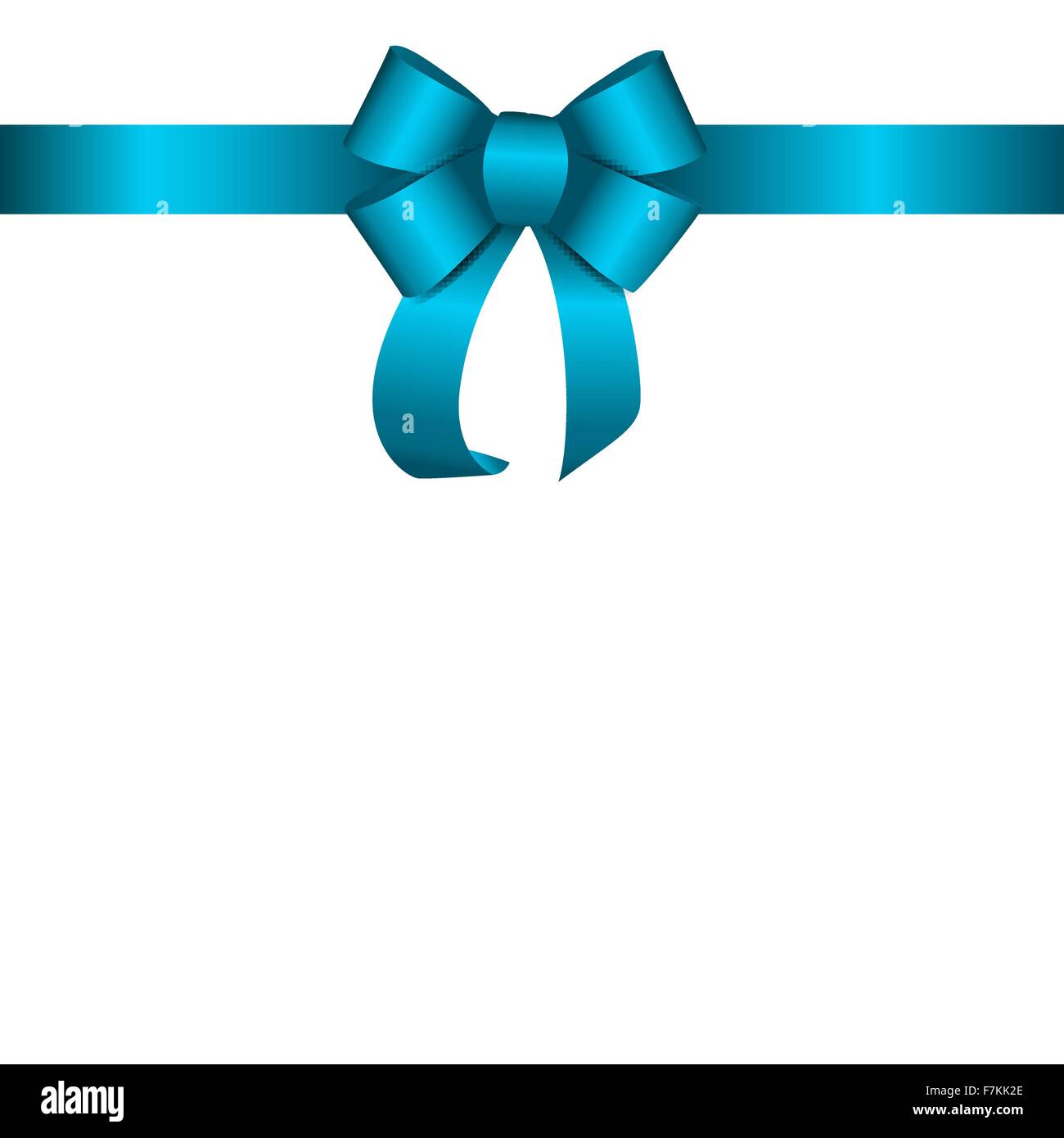 Ruban cadeau bleu. Vector illustration Image Vectorielle Stock - Alamy