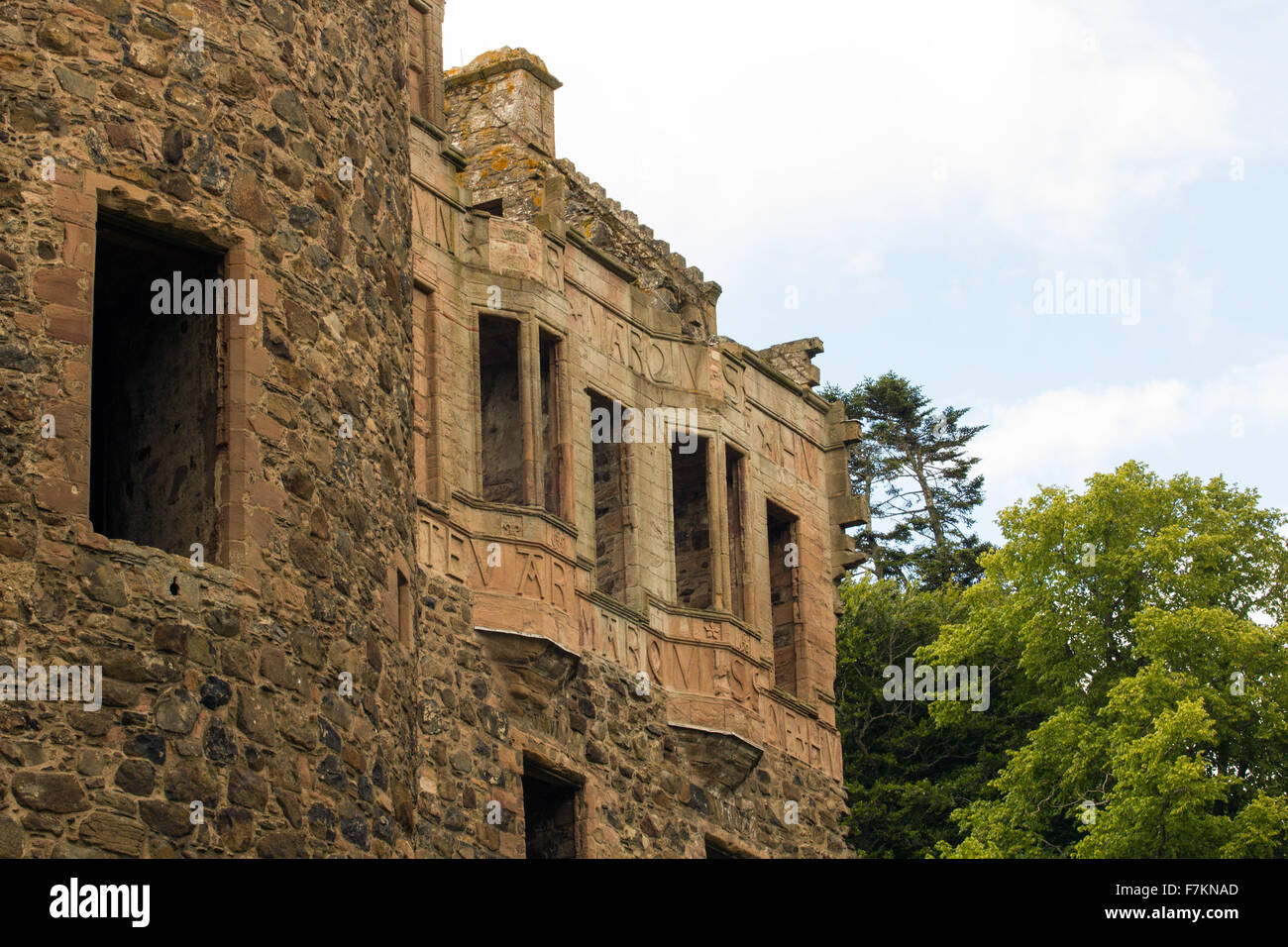 Old stone building in Huntley close up Banque D'Images