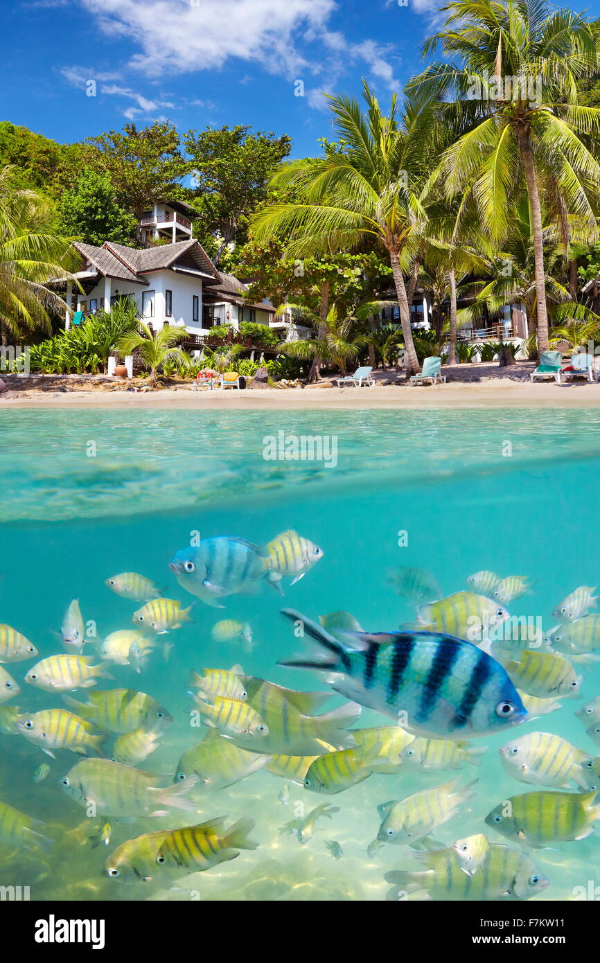 Plage de la Thaïlande, l'Île de Ko Samet, Thailande, Asie Banque D'Images