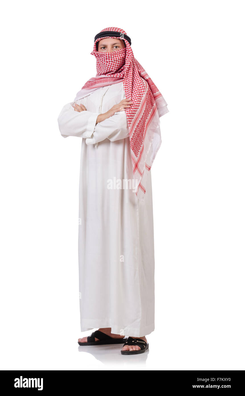 Bedouin isolated on white Banque D'Images