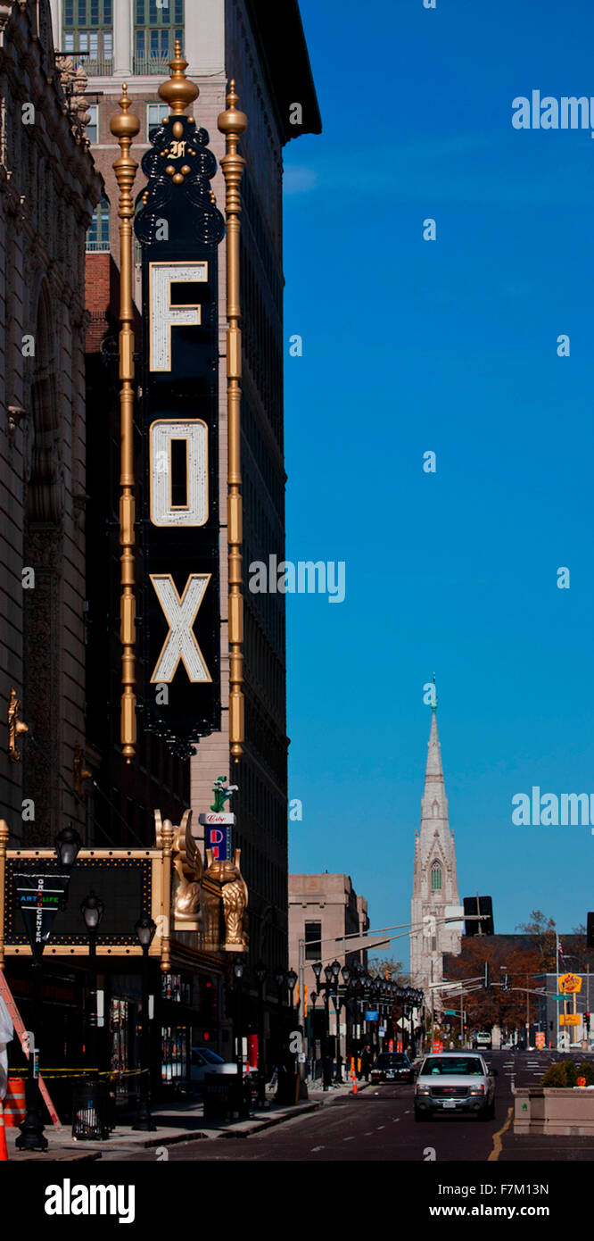 Fox Theatre, Grand Avenue, Saint Louis, Mo. Banque D'Images