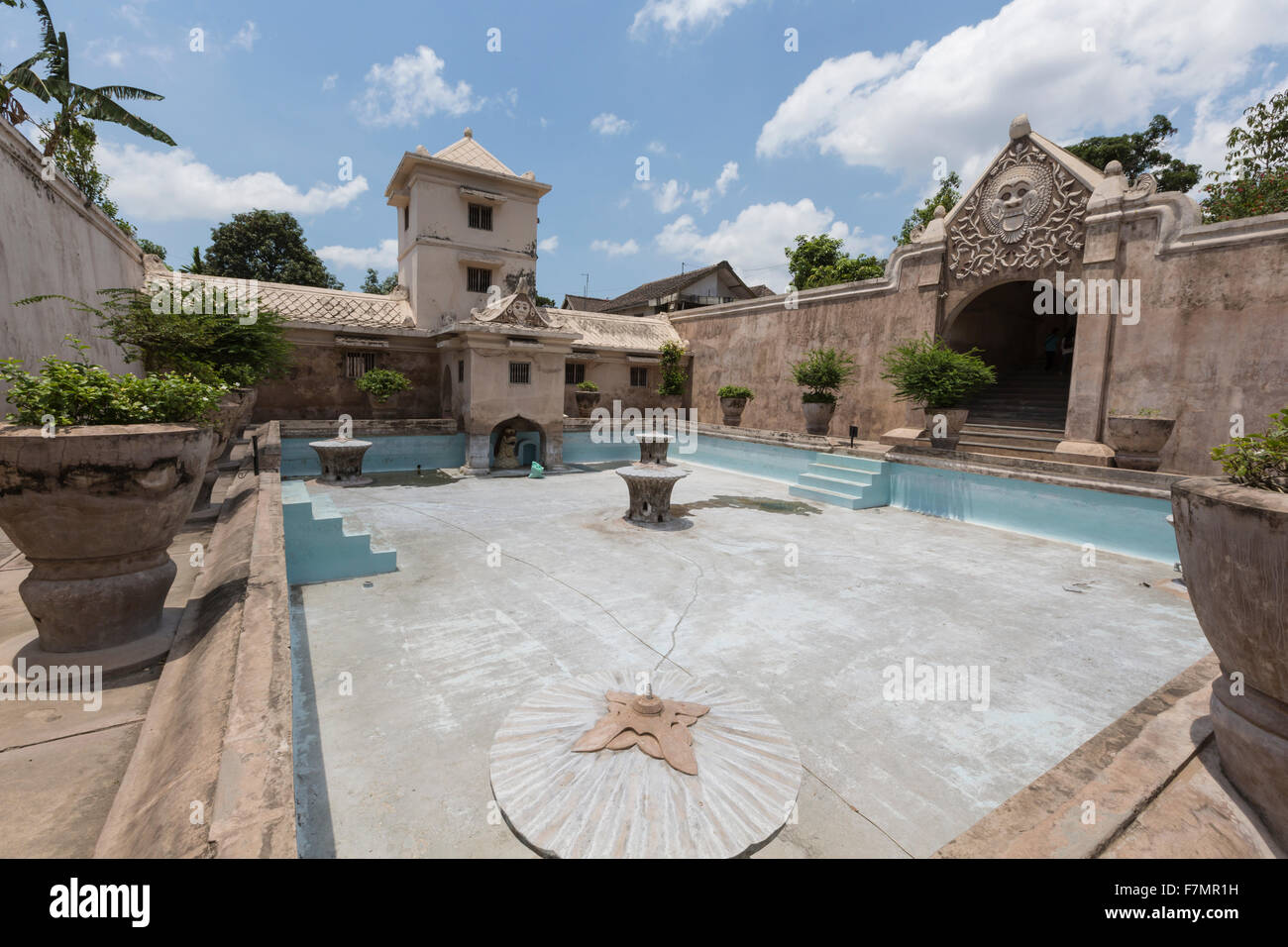 Palais aquatique Taman Sari de Yogyakarta sur l'île de Java, Indonésie. Banque D'Images