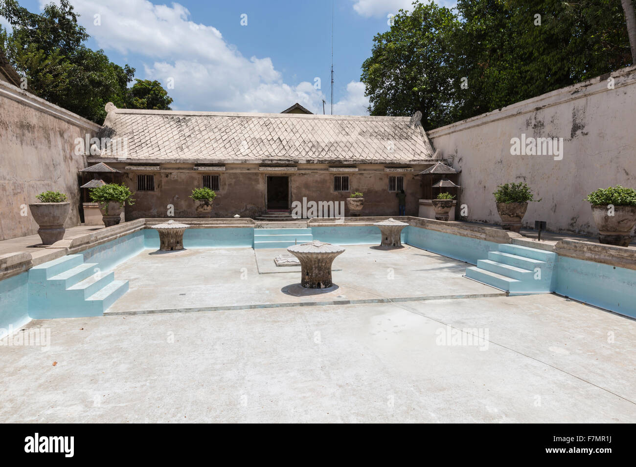 Palais aquatique Taman Sari de Yogyakarta sur l'île de Java, Indonésie. Banque D'Images