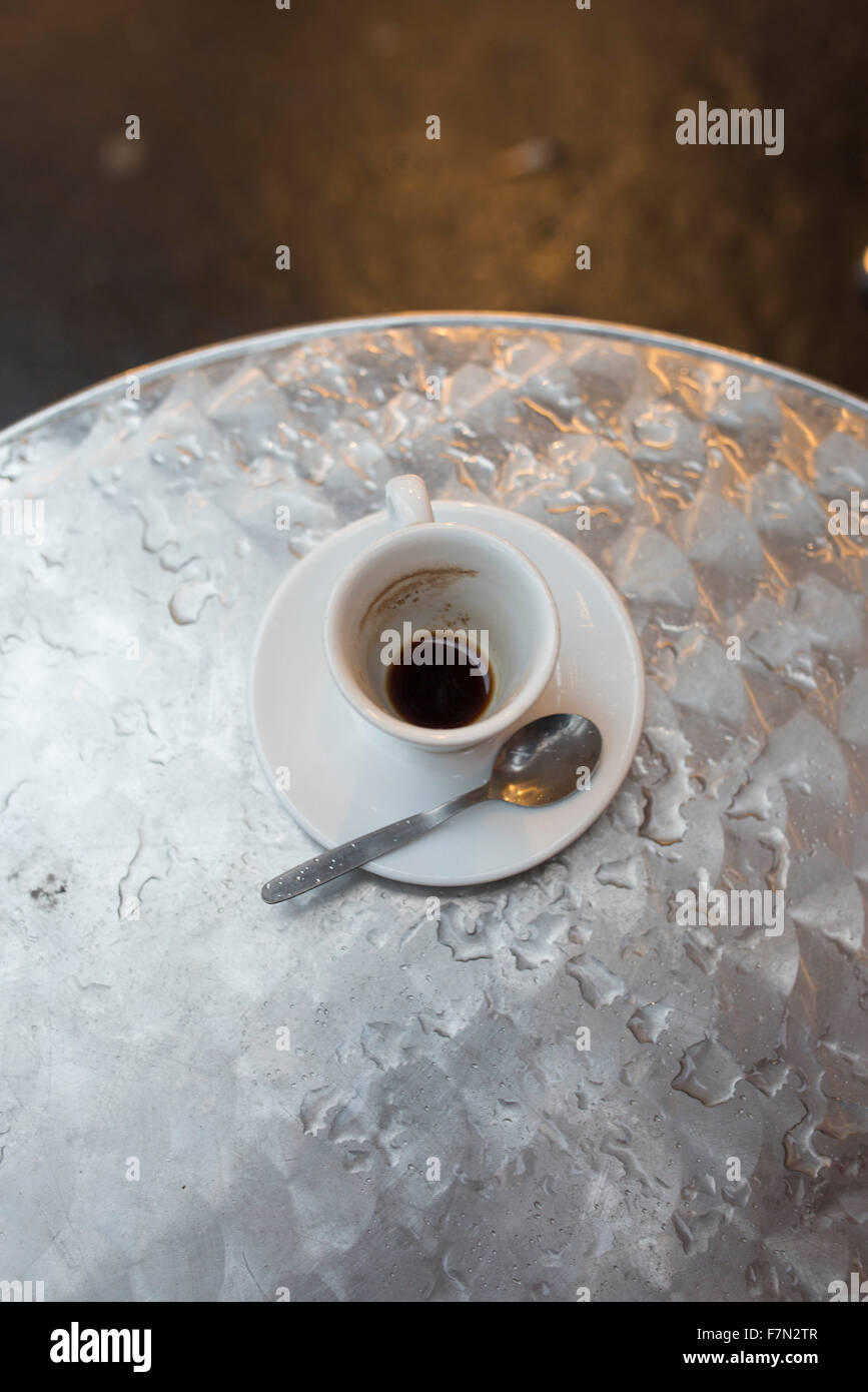 La tasse de café vide Banque D'Images