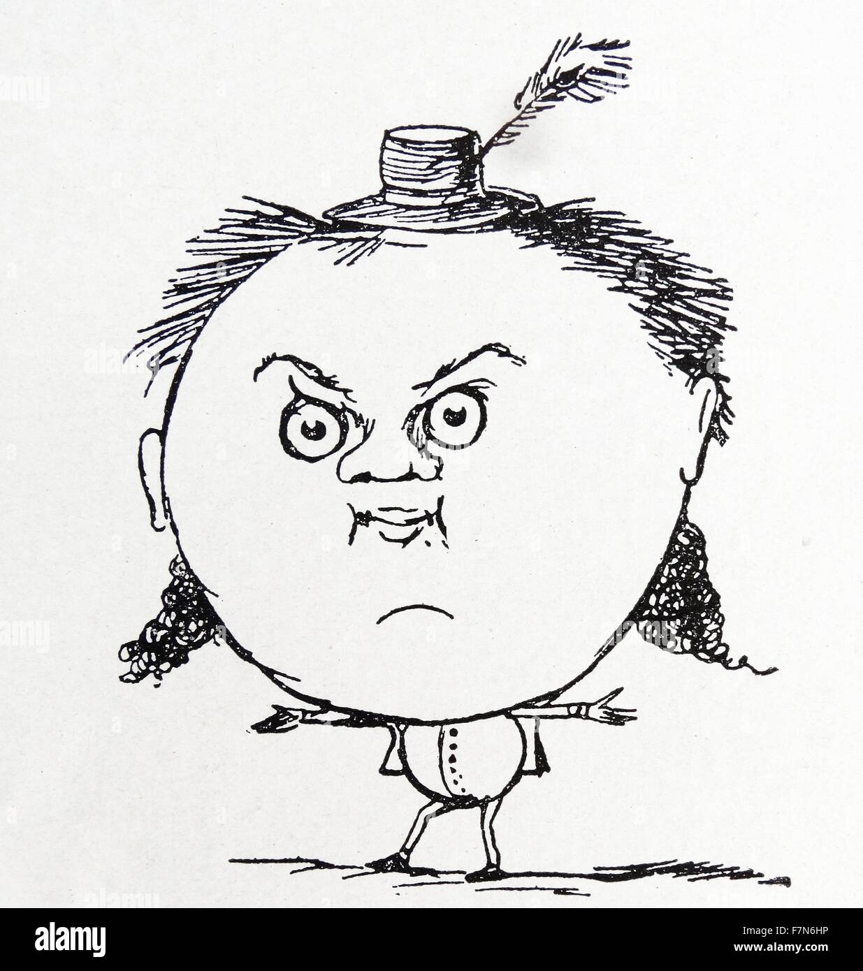 Le Yonghy Bonghy-Bo- characater par Edward Lear (1812 - 1888) English Artiste, illustratrice, auteur et poète, et il est connu aujourd'hui surtout pour ses non-sens littéraire dans la poésie et prose et surtout ses poèmes humoristiques, Banque D'Images