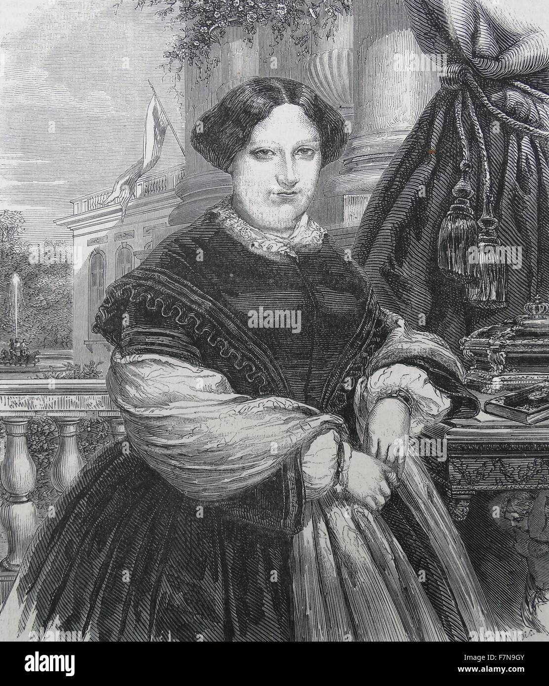 Portrait de la reine Marie Christine d'Espagne (18581929) la seconde