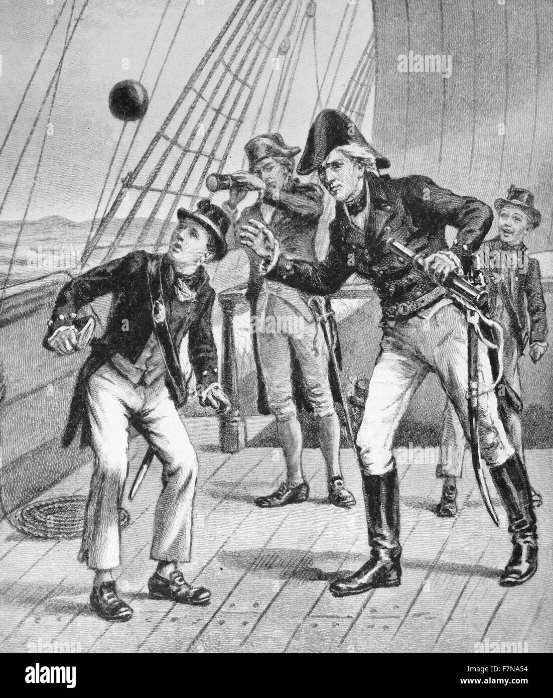 Illustration d'un livre illustrant un canon d'attaques des Français. Datée 1913 Banque D'Images