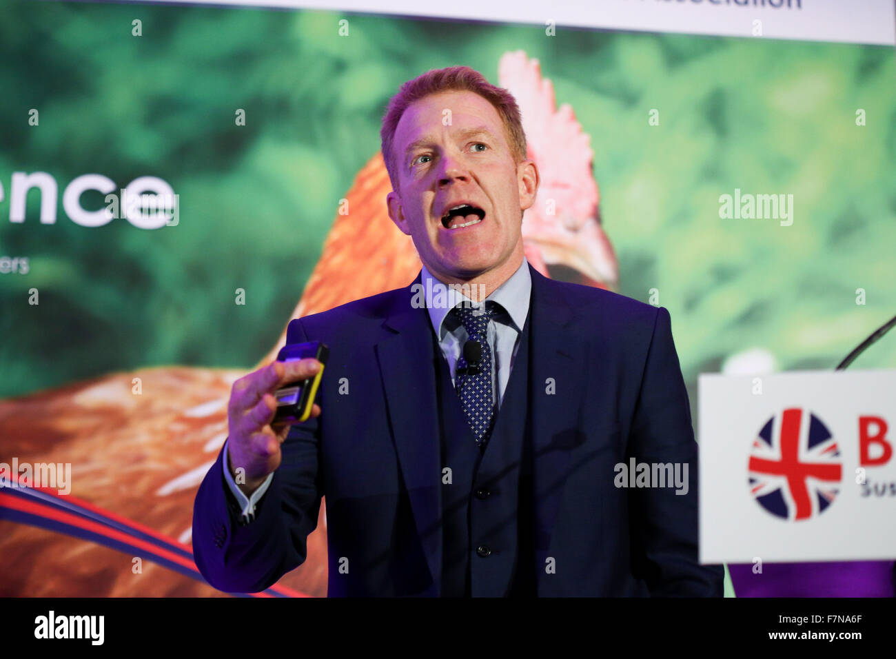 L'Countryfile Adam Henson au BFREPA2015 conférence au National Motorcycle Museum à Birmingham, Royaume-Uni. 25 novembre 2015. Banque D'Images