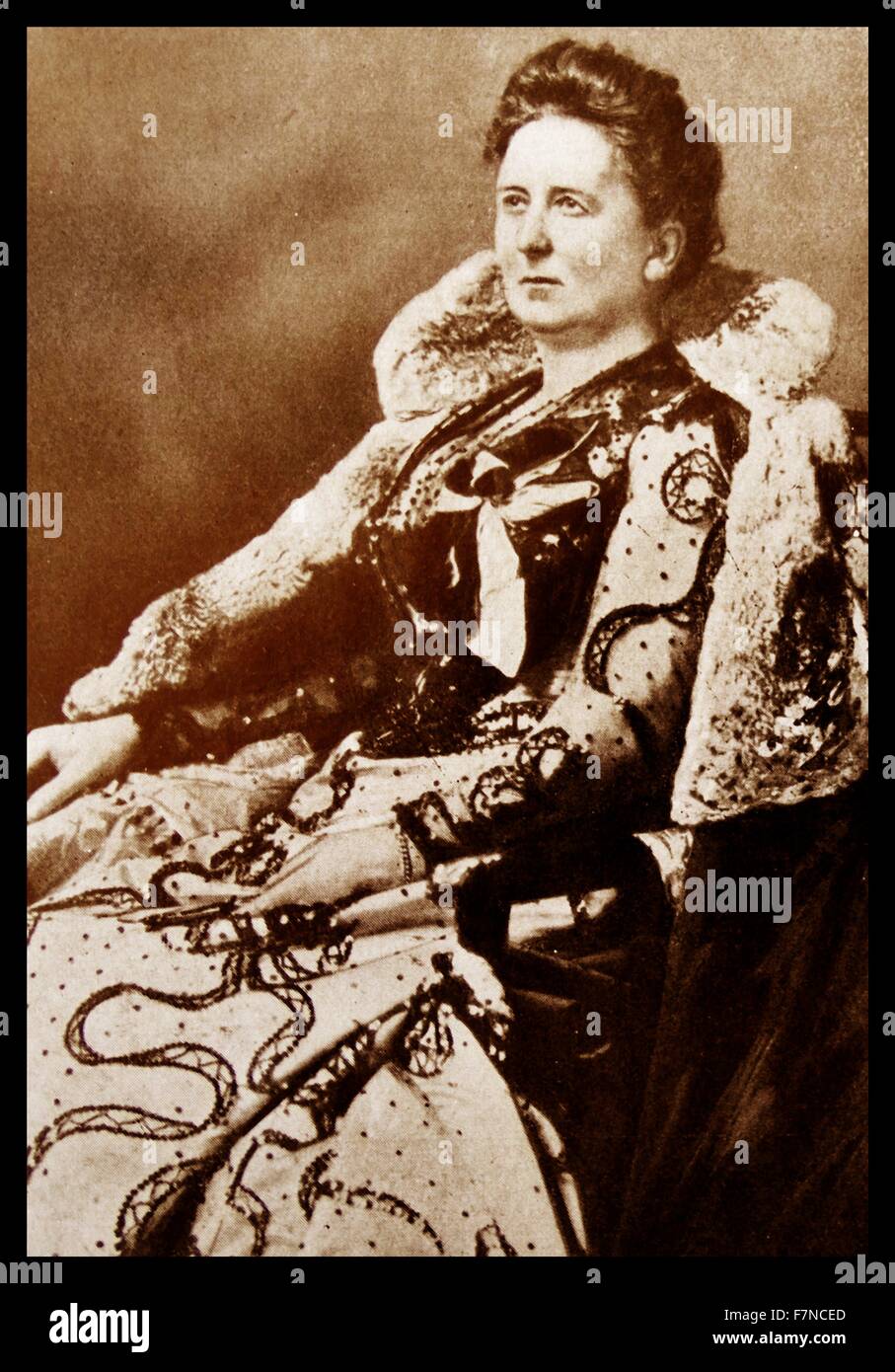 La princesse Marie de Hohenzollern-Sigmaringen (1845-1912) qui épousa le Comte de Flandre en 1867 Banque D'Images