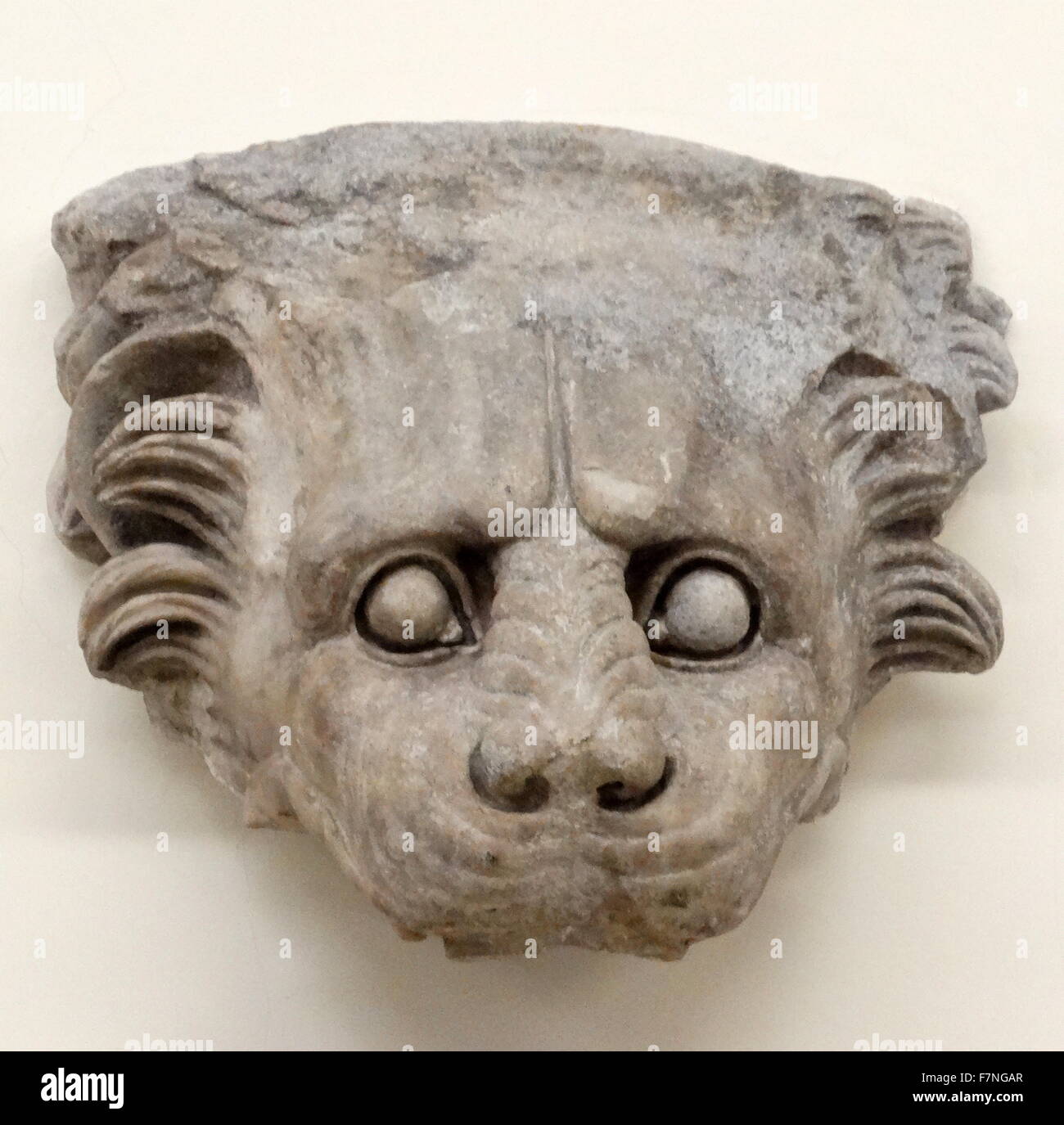 Tête de Lion, la tuyère, architectural classique grec, vers 4e siècle avant J.-C. Banque D'Images