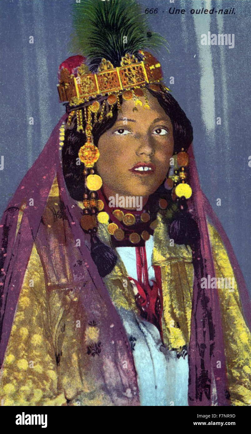 Femme tunisienne 1900 Banque D'Images