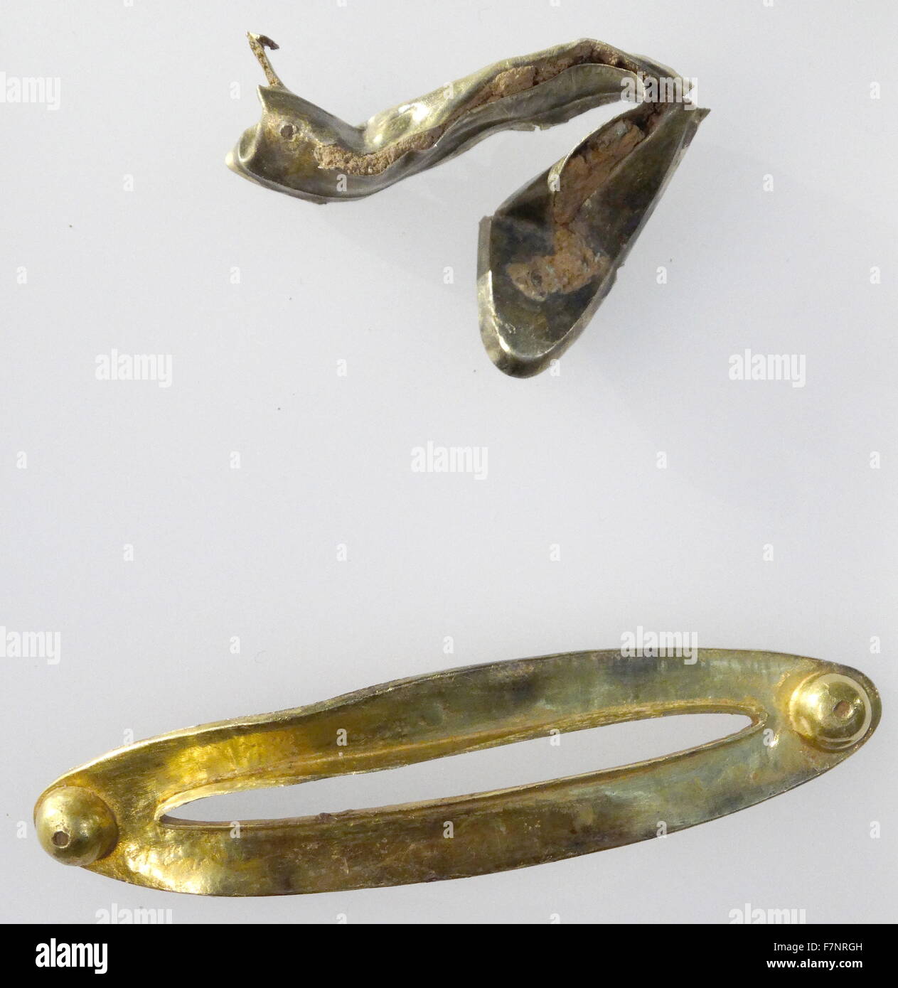 Collier d'or ; Anglo saxon 8e siècle Banque D'Images