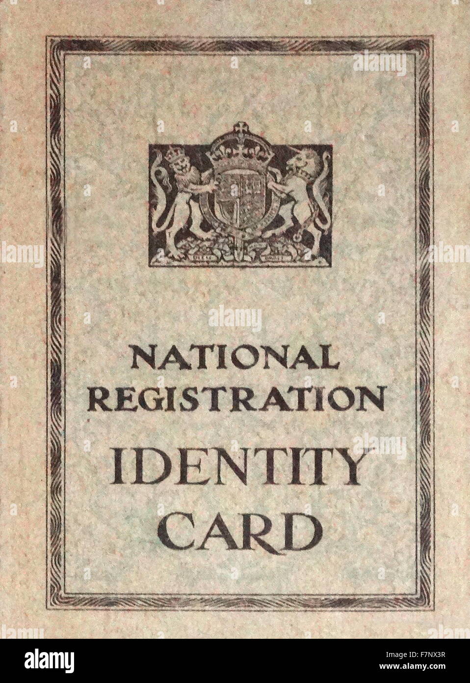 La Seconde Guerre mondiale, l'identité nationale britannique (inscription) card 1941 Banque D'Images