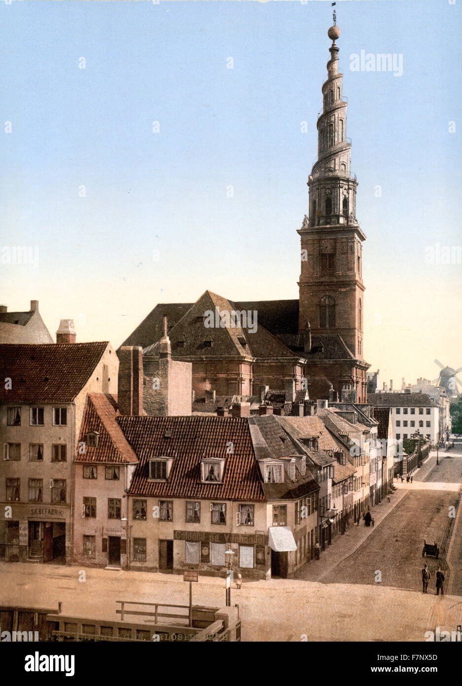 L'Église du Sauveur, Copenhague, Danemark 1900 Banque D'Images