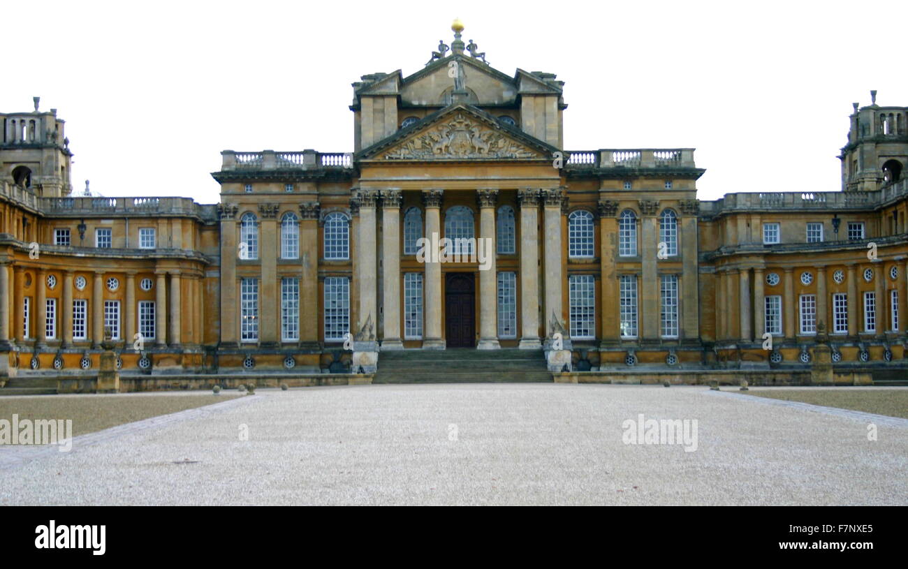 Blenheim Palace à Woodstock, Oxfordshire, Angleterre Banque D'Images