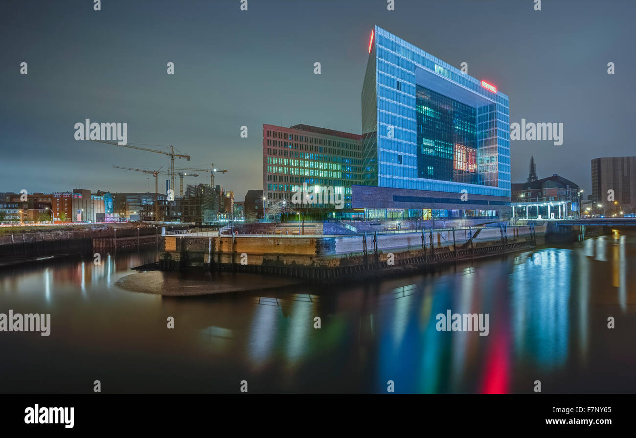 Allemagne, Hambourg, vue de maison d'édition de 'Der Spiegel' Banque D'Images