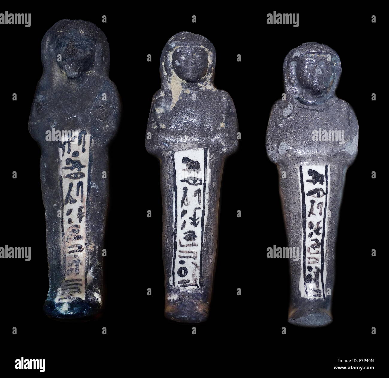 Ouchebti en faïence égyptienne de l'Khaemuaset un fils de Ramsès II. (1290-1224 av. J.-C. ) Banque D'Images