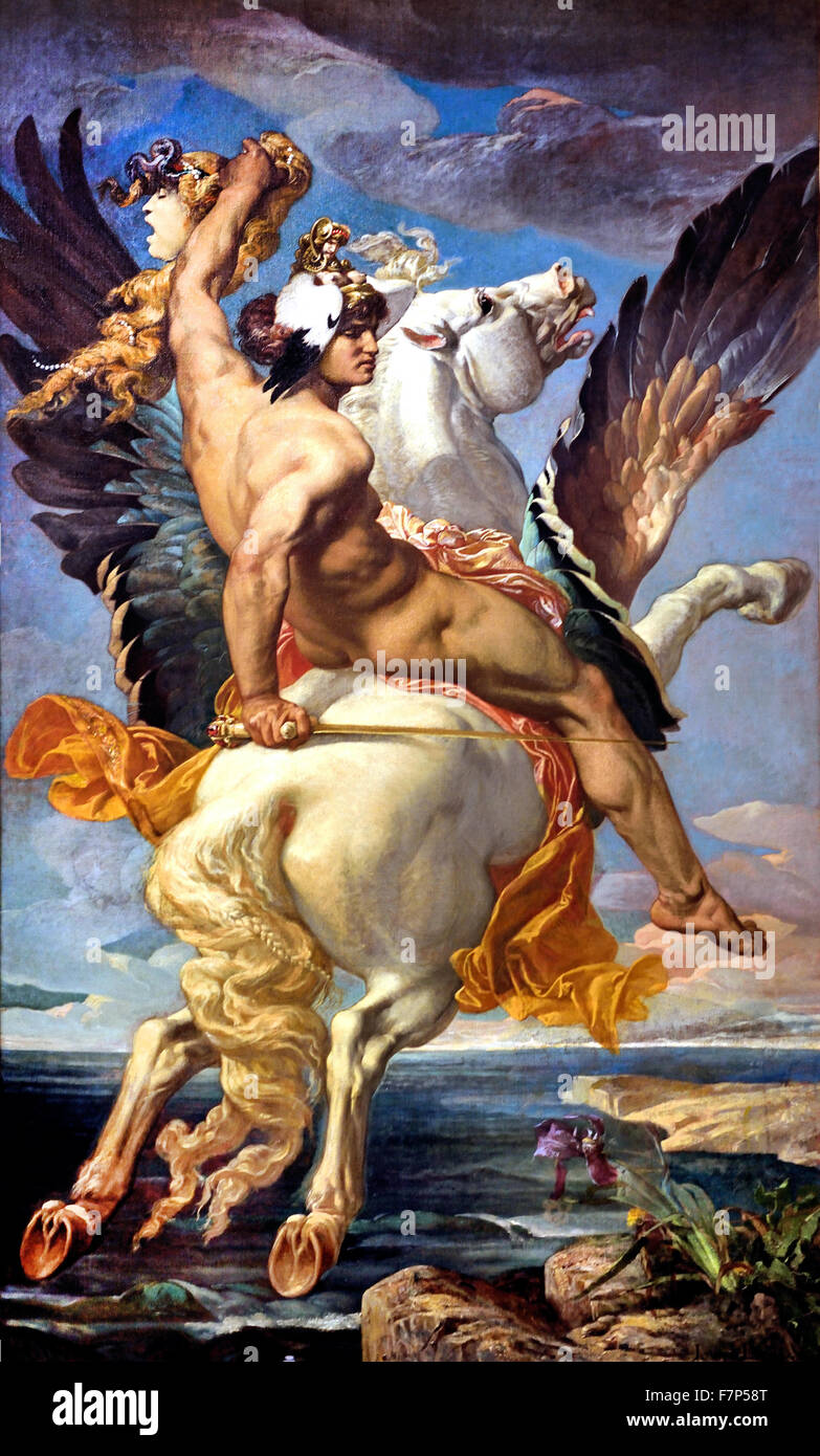 Persée Perseus 1869 Joseph Blanc français La France ( la mythologie grecque Perseus fondateur
