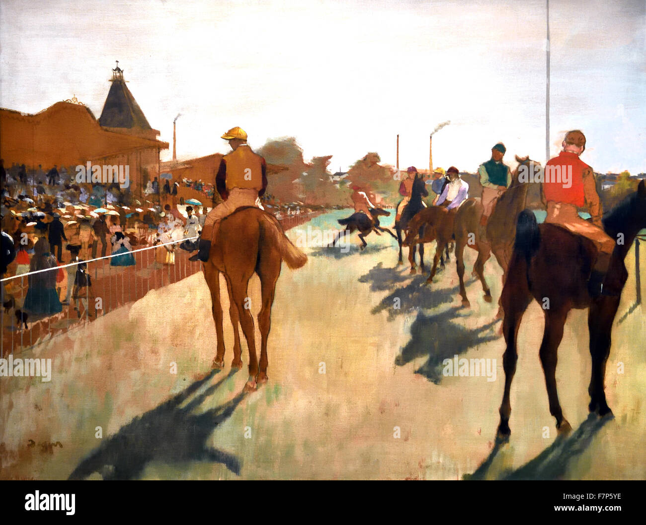 Le défilé - Parade entre 1866 et 1868, Edgar Degas 1834-1917 France French Banque D'Images