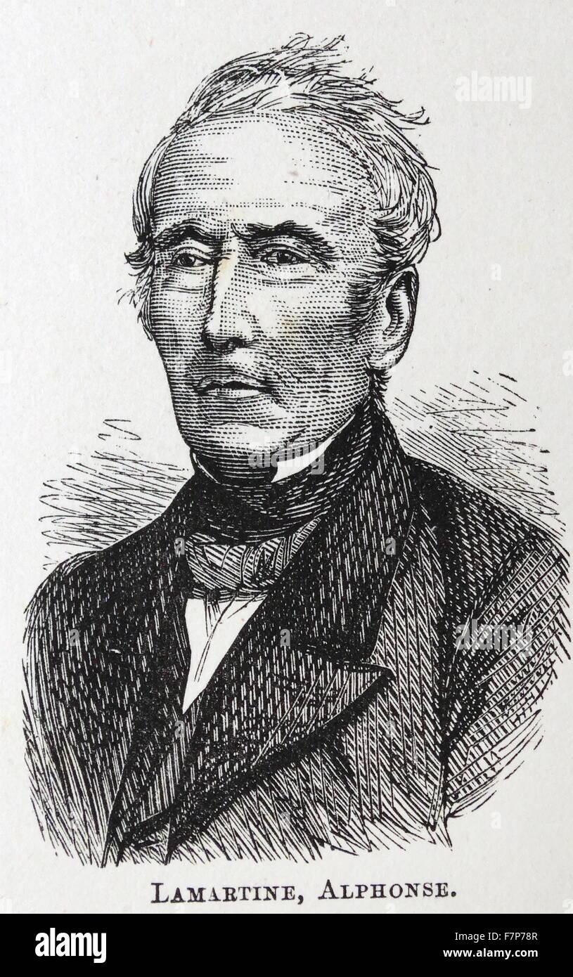 Alphonse Lamartine Banque D'Images