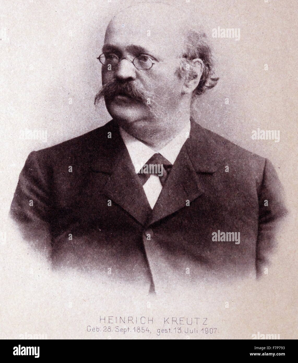 Heinrich KREUTZ (1854-1907) astronome allemand Banque D'Images
