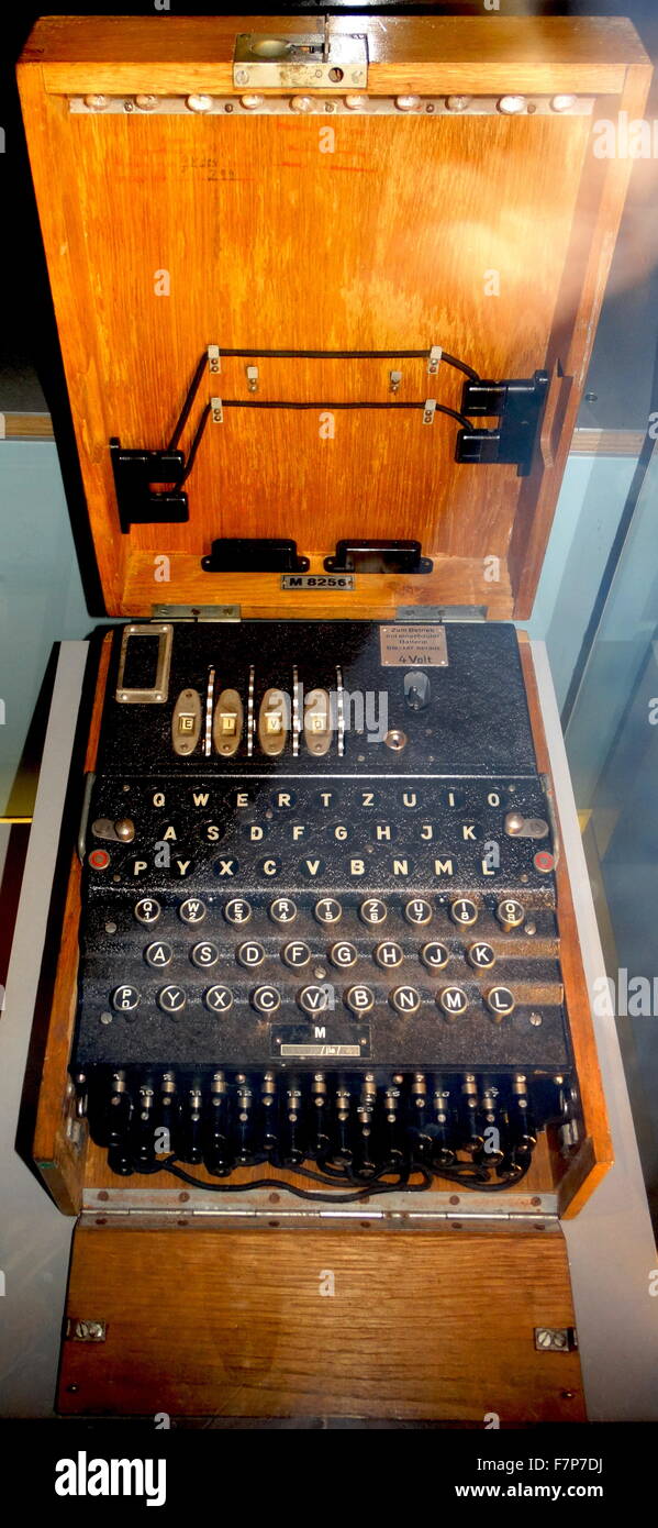 La seconde guerre mondiale, la machine de codage Enigma, utilisée au début et au début-milieu xxe siècle pour usage commercial et militaire. Banque D'Images