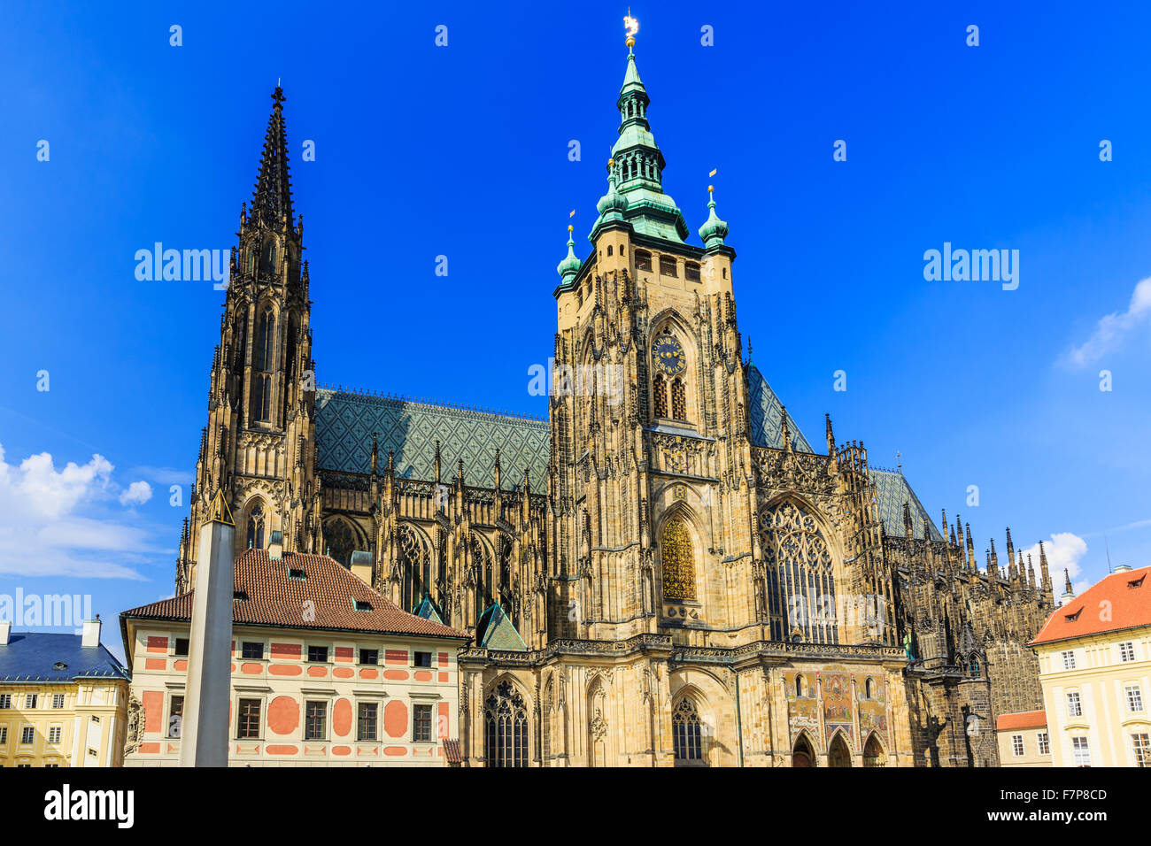 Prague, République tchèque. La Cathédrale Saint-Guy Banque D'Images
