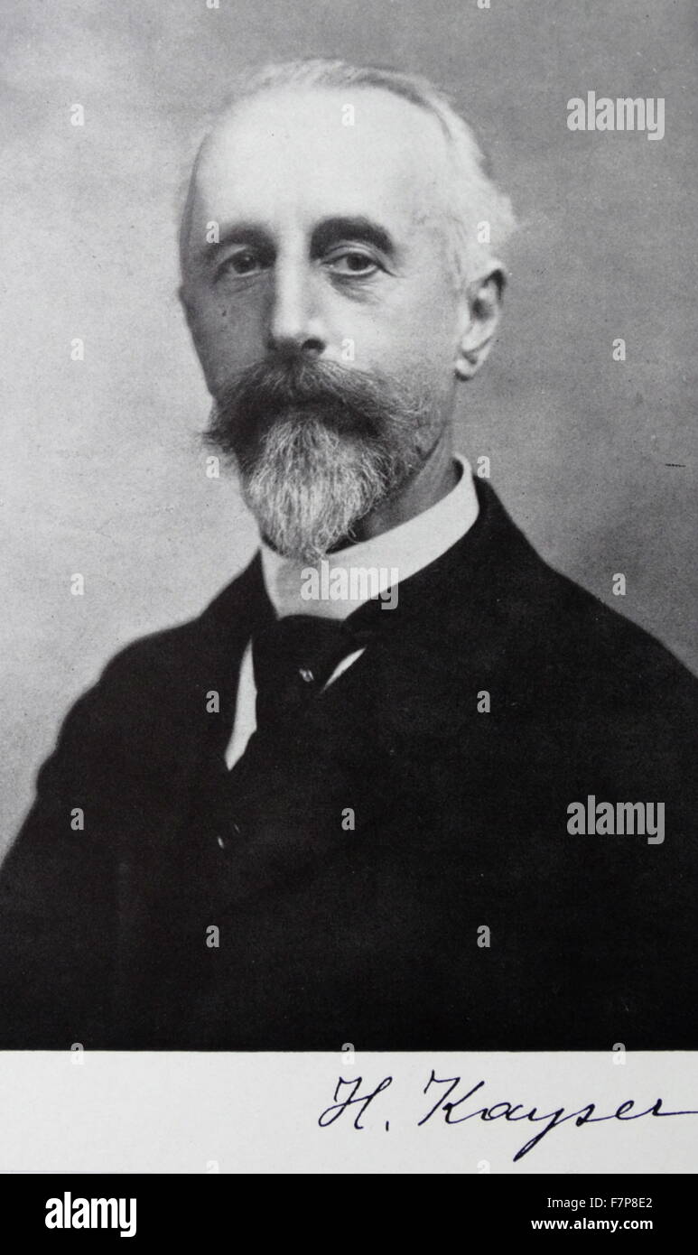 Heinrich Kayser 1853-1940 Banque D'Images