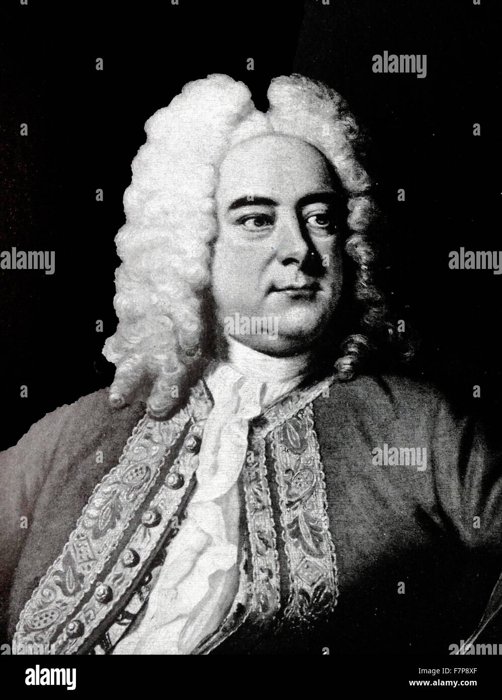 George Frideric Handel 1685-1759 compositeur espagnol-anglais. Banque D'Images