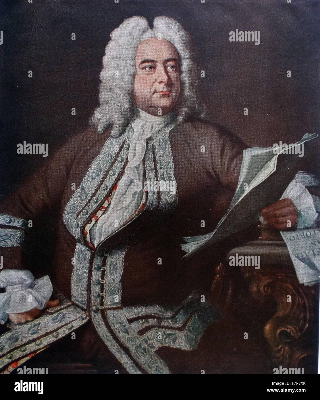 George Friedrich Haendel 1685-1759 compositeur espagnol-anglais Banque D'Images
