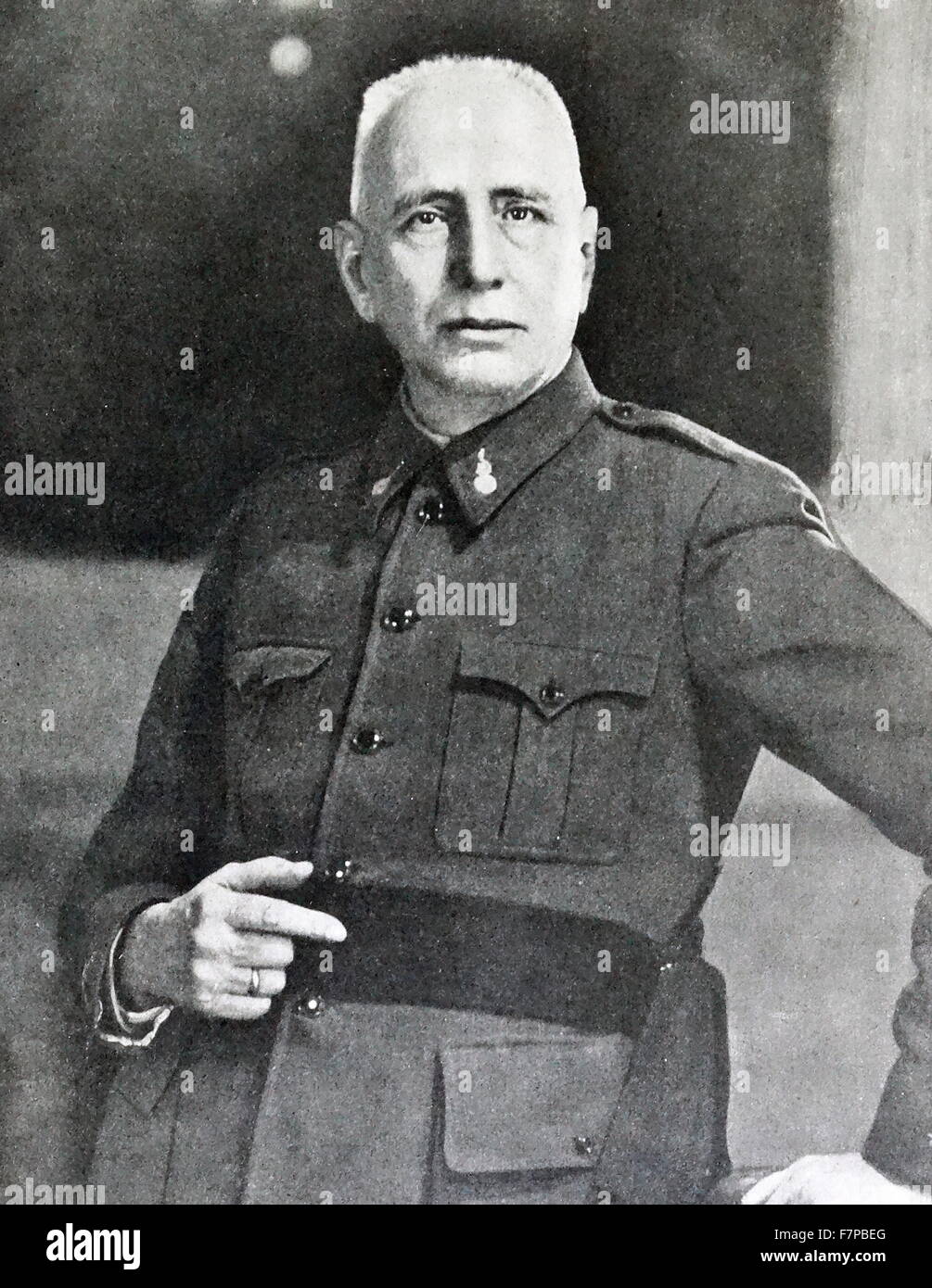 Général José Lopez Pinto Berizo (1876-1942) Commandant nationaliste de premier plan pendant la guerre civile espagnole Banque D'Images