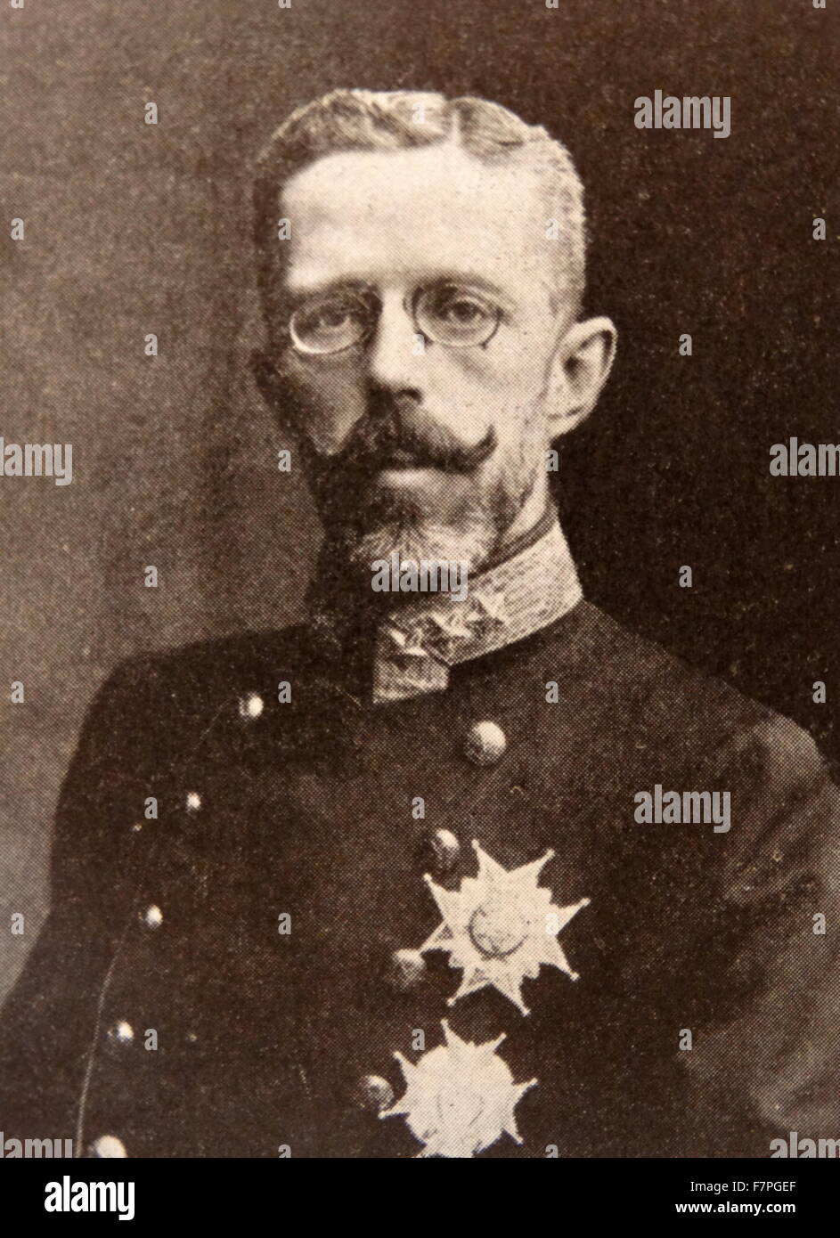 Gustaf V;Oscar Gustaf Adolf, (1858 - 1950) Roi de Suède 1907 - 1950. Il était le fils aîné du roi Oscar II de Suède et de Sophie de Nassau, une demi-sœur d'Adolphe, Grand Duc de Luxembourg. Banque D'Images