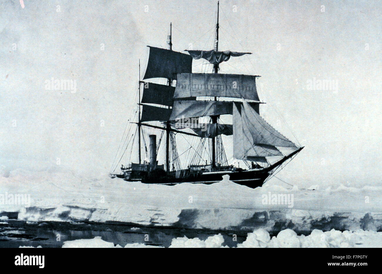 Terra Nova a été un baleinier et navire d'expédition polaire. Elle est surtout connue pour l'exercice 1910 l'expédition Antarctique britannique, Robert Falcon Scott's dernière expédition. Banque D'Images