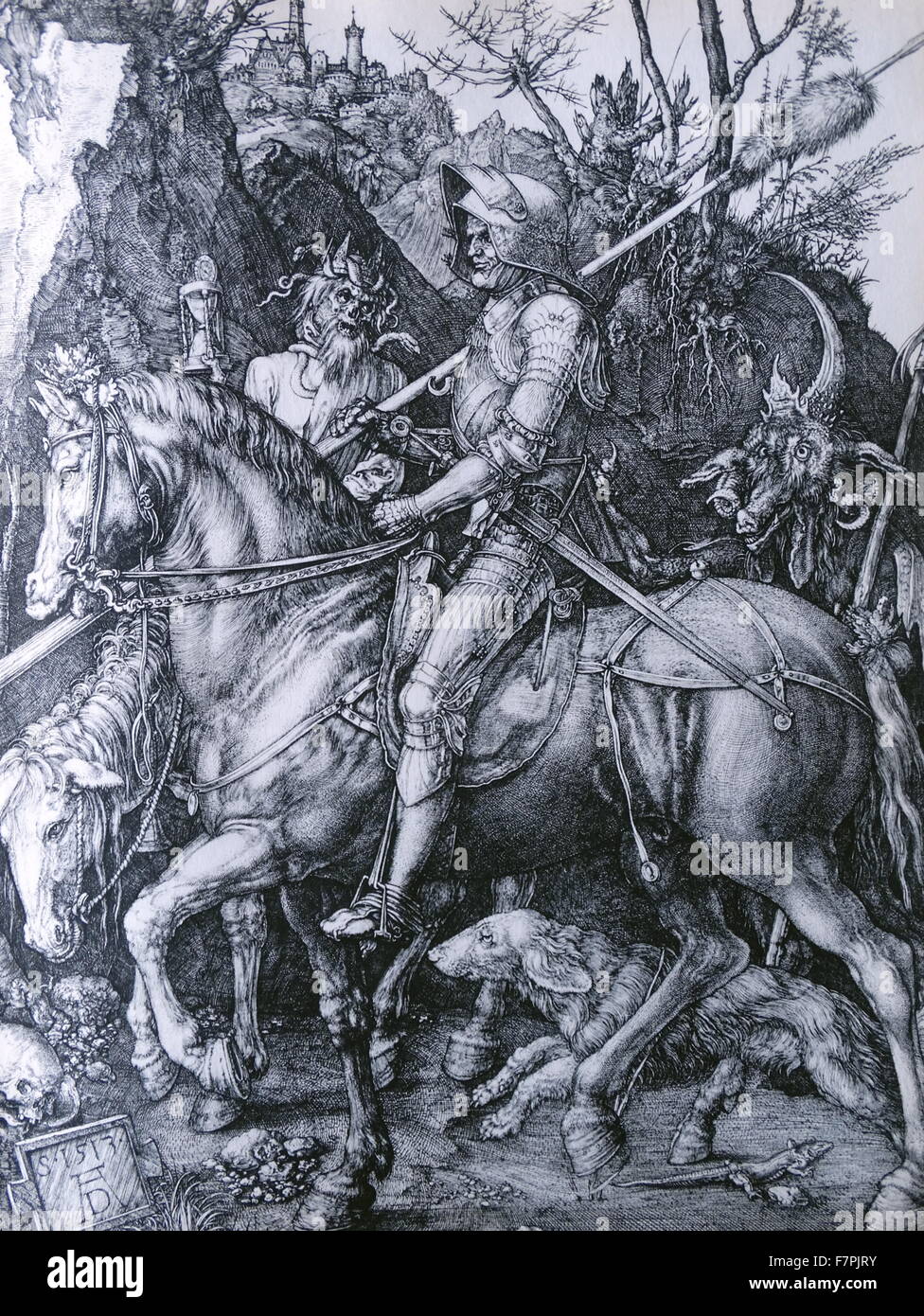 L'auto-portrait par Albrecht Dürer (1471-1528), peintre, graveur et théoricien de la Renaissance allemande. En date du 16e siècle Banque D'Images