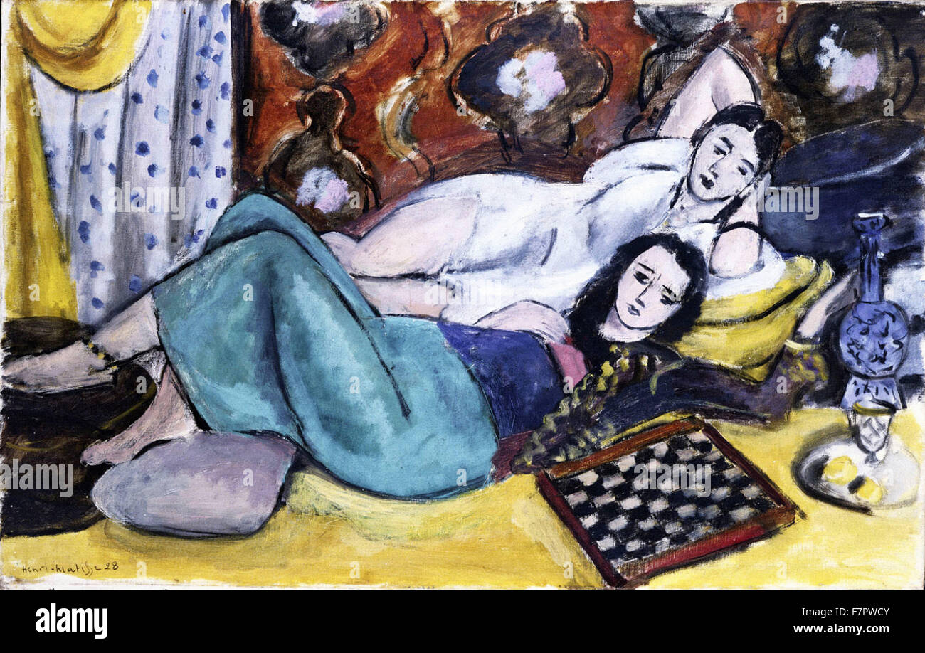 Henri Matisse - Deux modèles reposant Banque D'Images